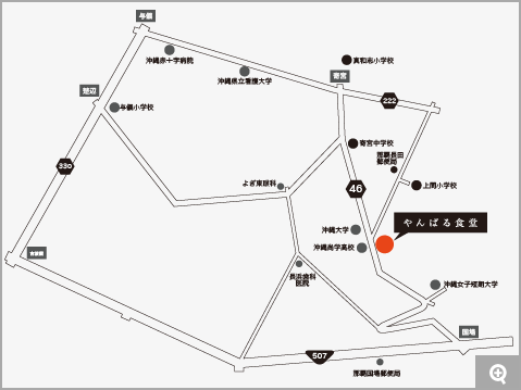 やんばる食堂 地図
